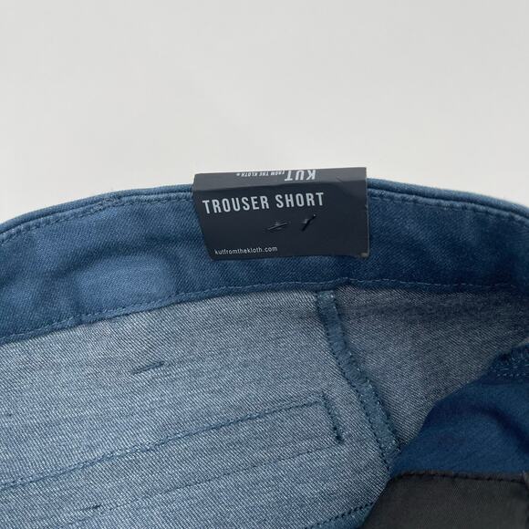 KUT FROM THE KLOTH Shorts Size 16 Trouser Blue Cotton Stretch NWT Summer Casual - Picture 5 of 13